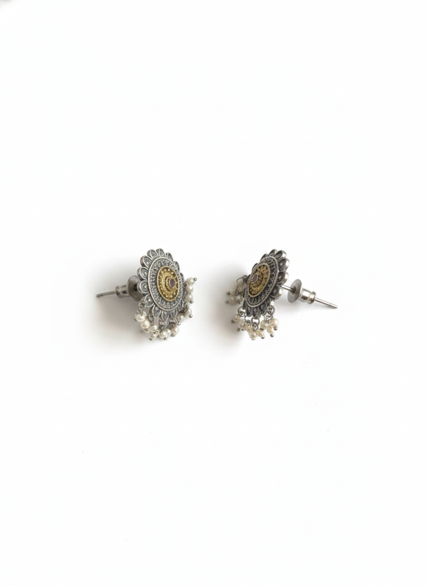 Metal Floral Studs-502