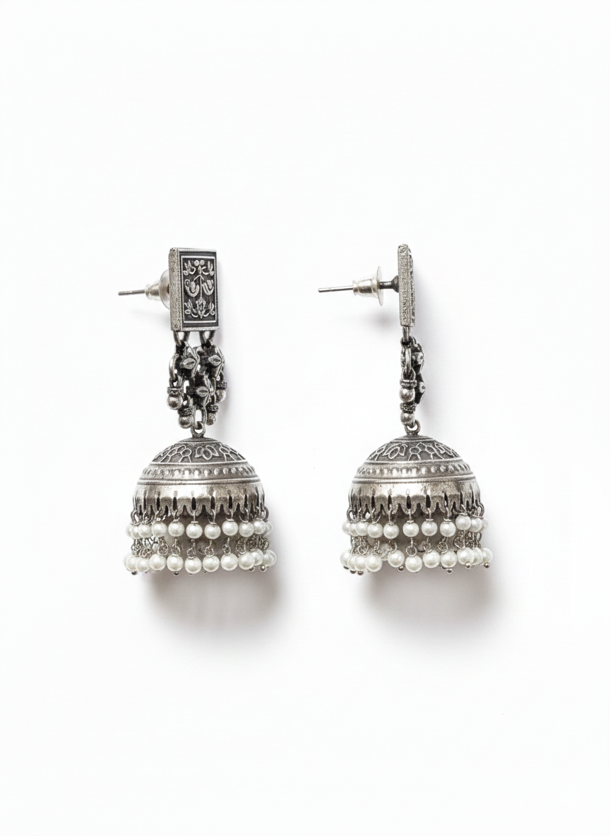 Metal Dangler Earrings-523