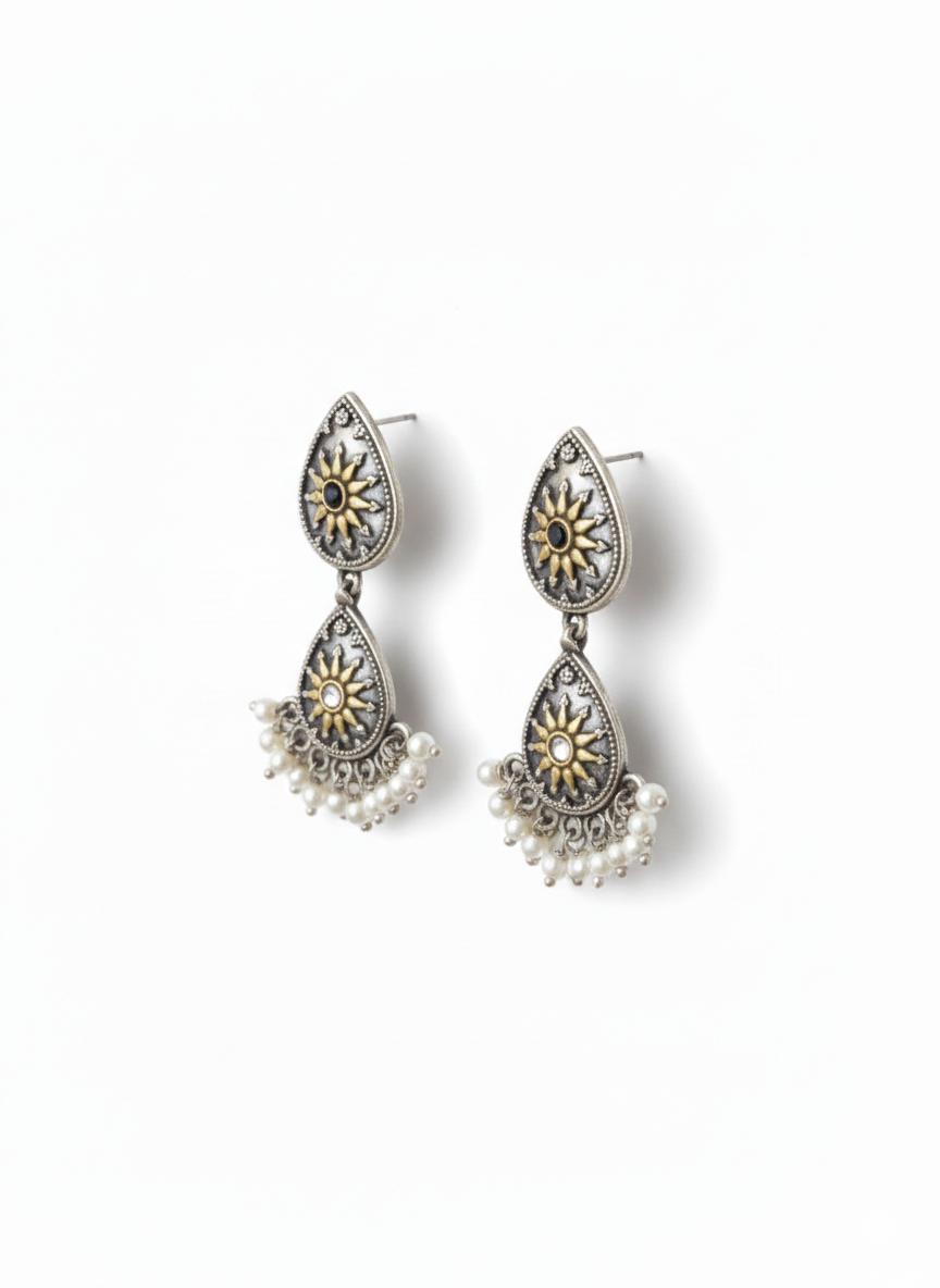 Metal Dangler Earrings-522