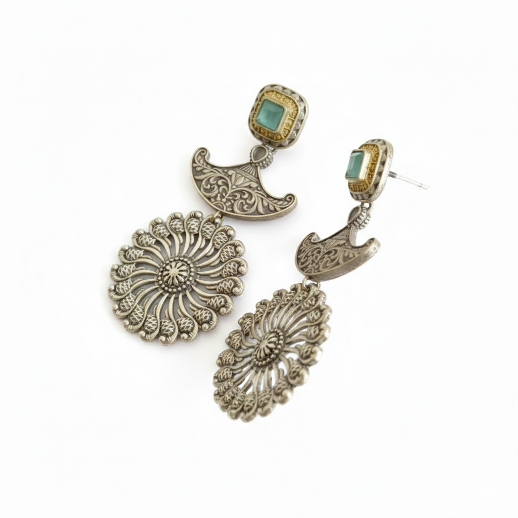 Metal Dangler Earrings-607