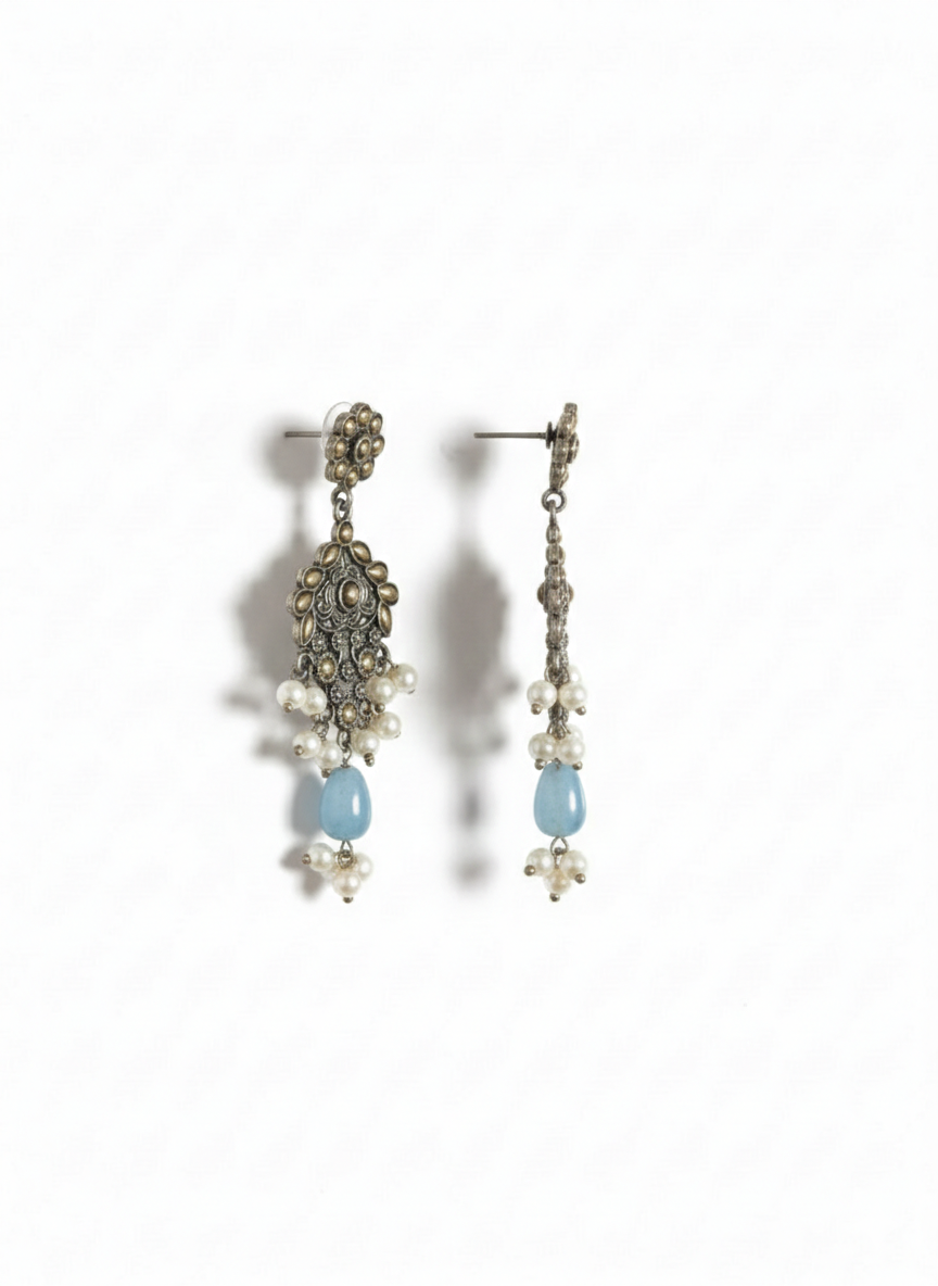 Metal Dangler Earrings-615