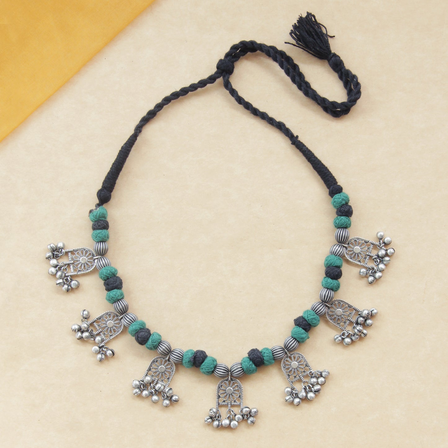 Classic Harmony Silver Thread Necklace