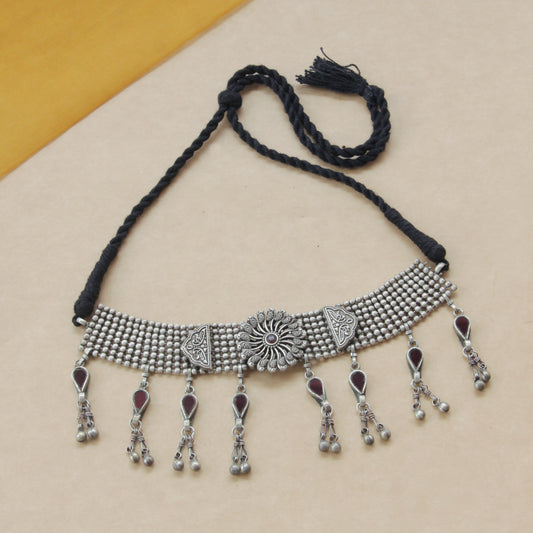 Ethnic Elegance Thread Necklace