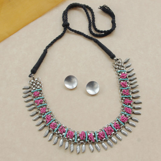 Classic Harmony Silver Thread Necklace