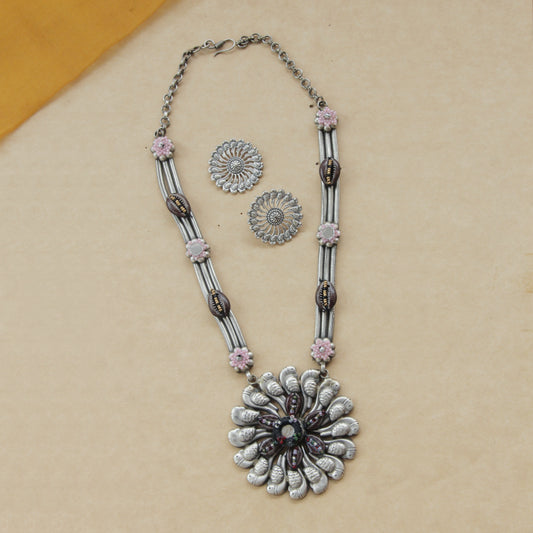 Classic German Silver Statement Necklace