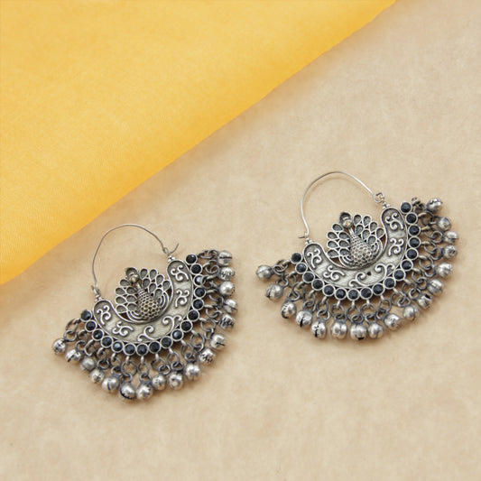 Navratri Dangler Peacock Earrings
