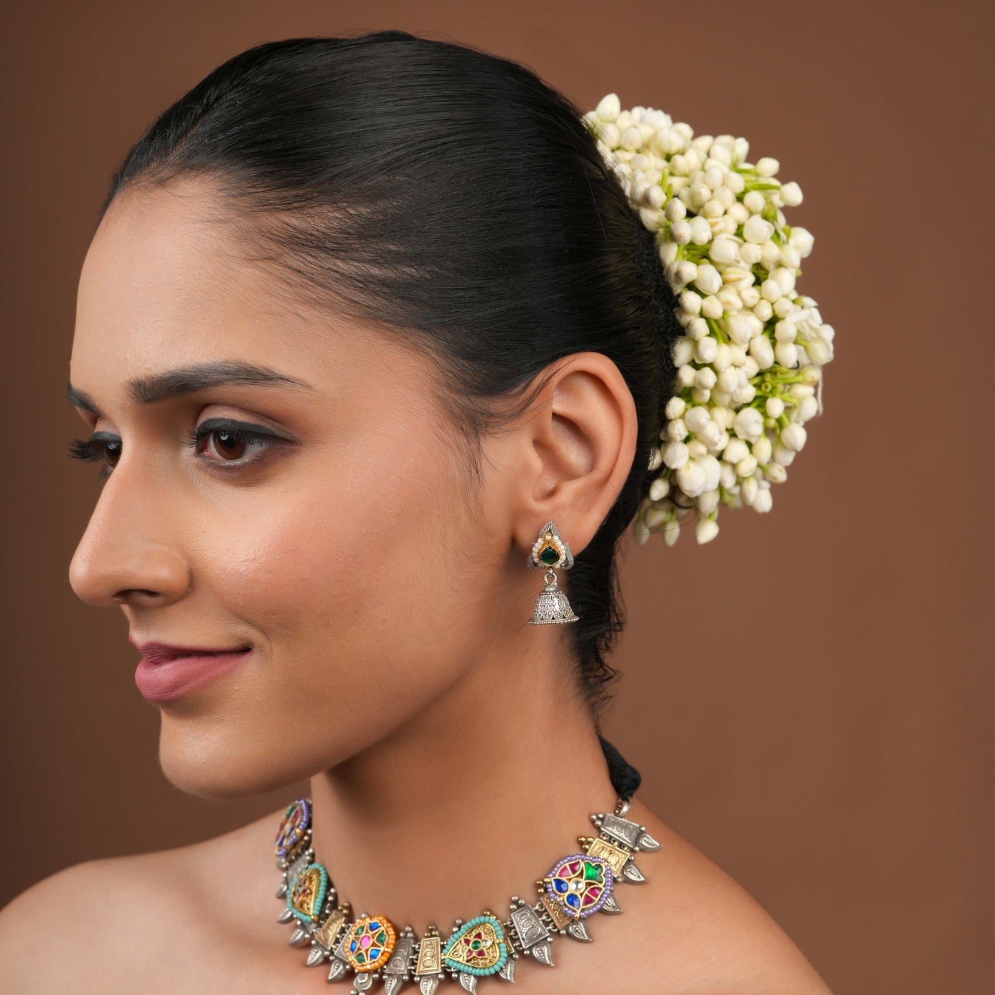 Multicolor Tribal Necklace Set