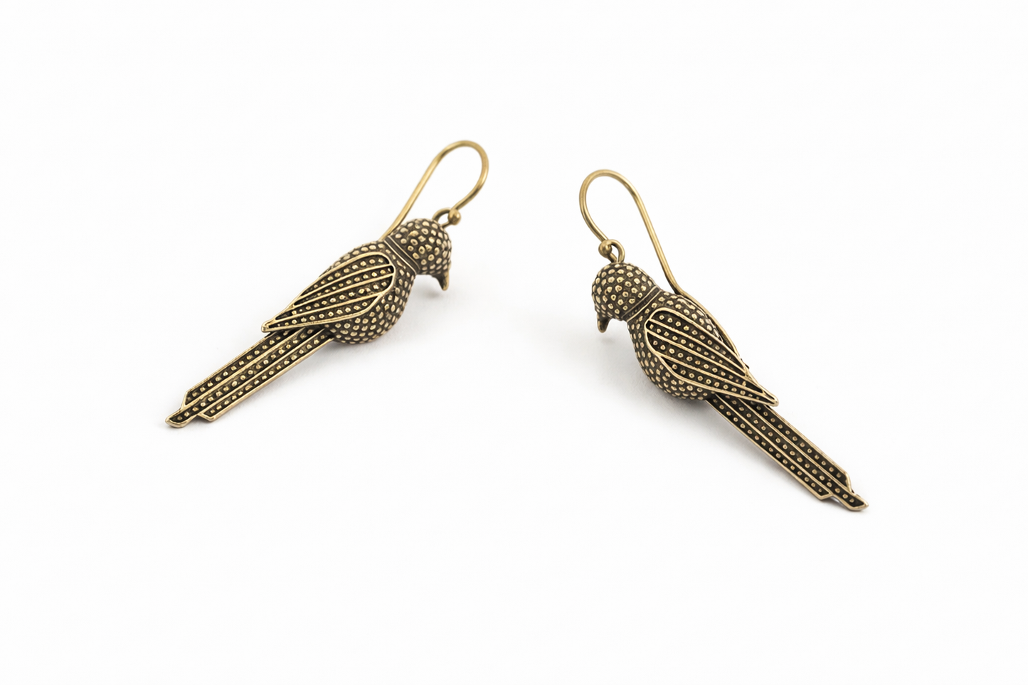 Bird hook Metal Earrings-453