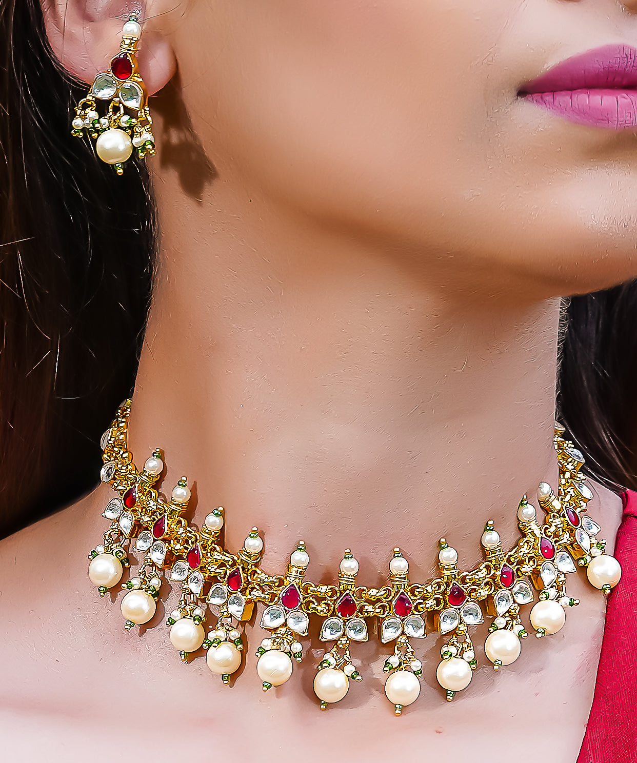 jadau kundan Necklace set