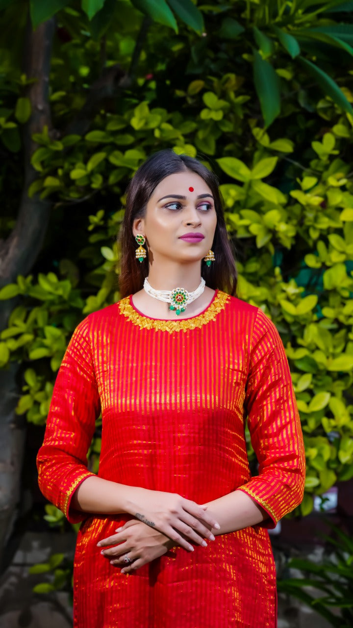 jadau kundan Necklace set (MER-03)