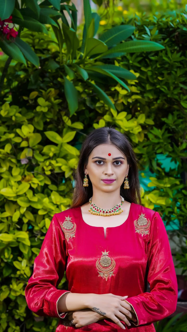 jadau kundan Necklace set (MER-04)