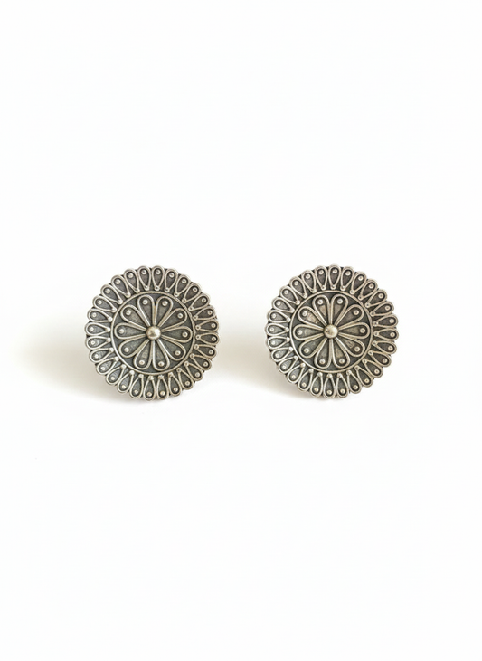 FLORAL STUDS EARRINGS-448