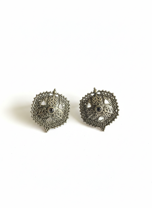 Metal Studs Earrings-469