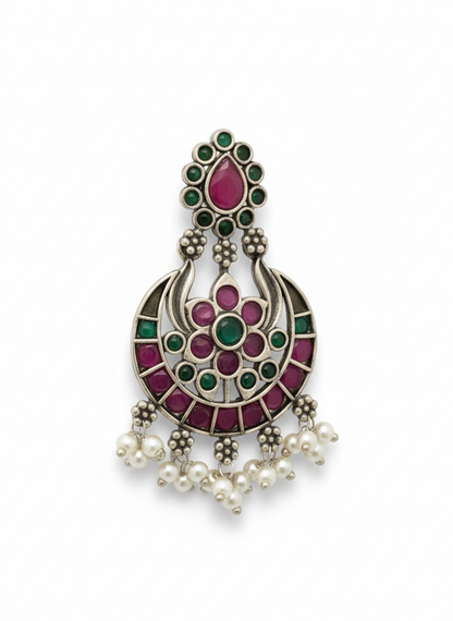 Metal Dangler Multicolor Earrings -487