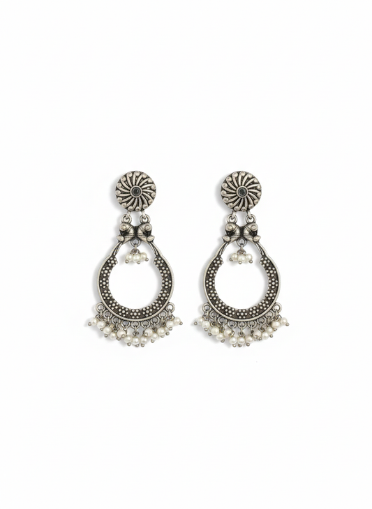 Metal Dangler Earrings-499