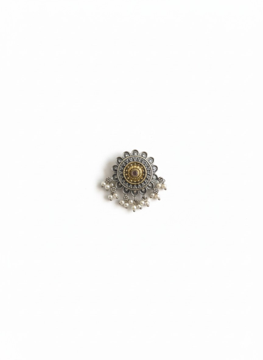 Metal Floral Studs-502