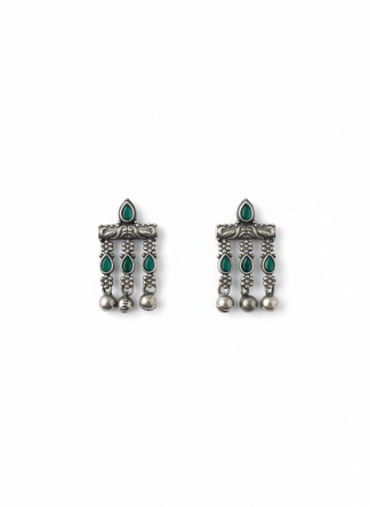 Ethnic Green Studs-505