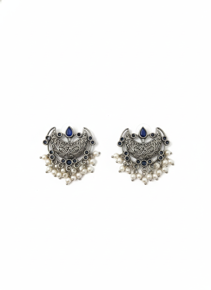Metal Chand Earrings-515