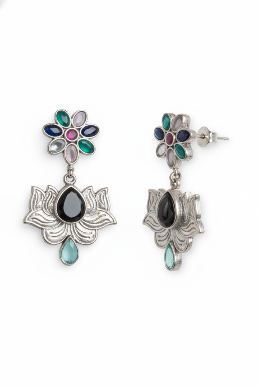 Metal Dangler Earrings-521