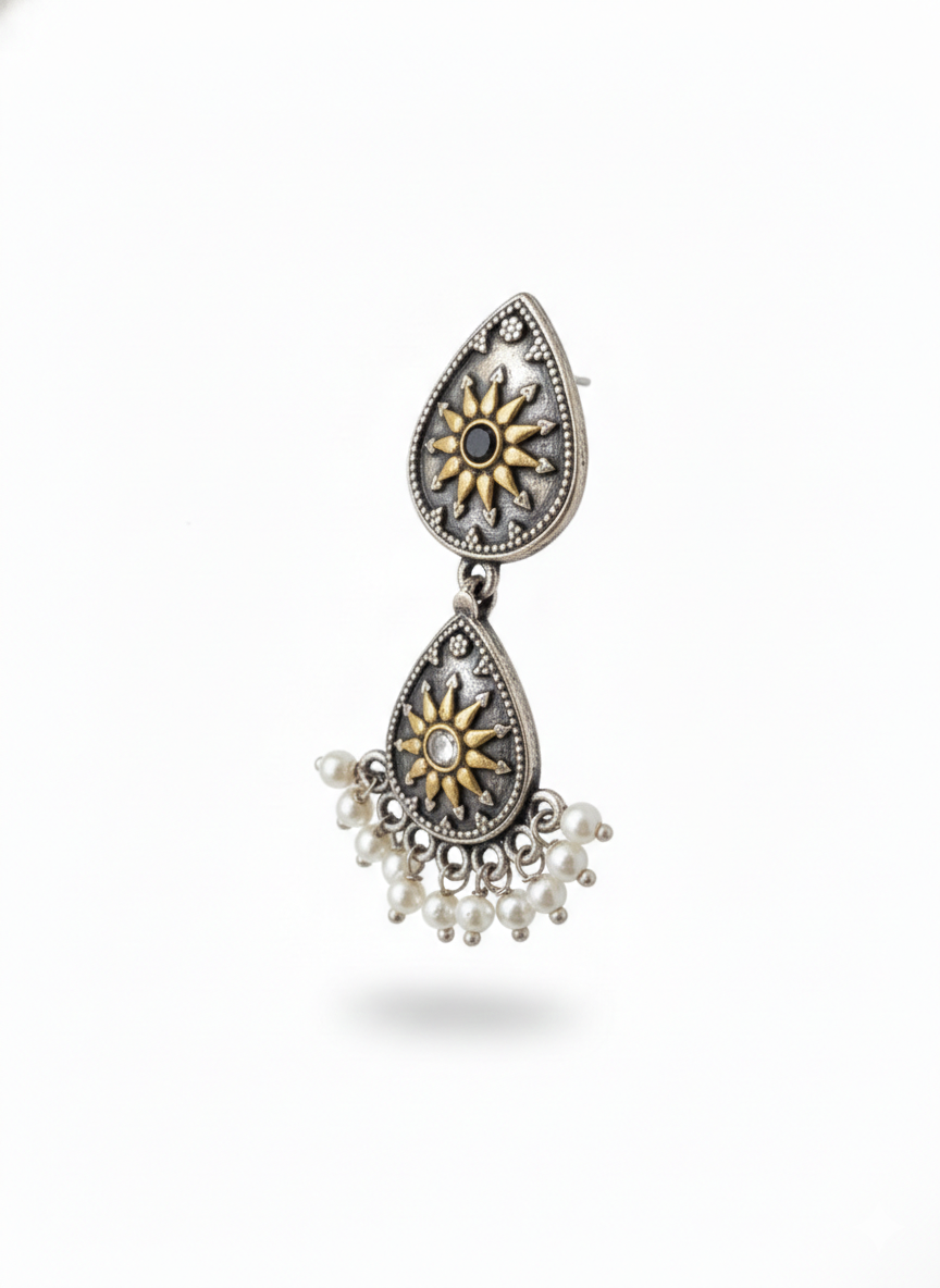 Metal Dangler Earrings-522