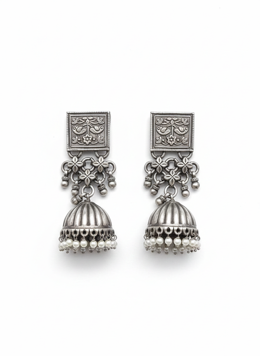 Metal Dangler Earrings-524