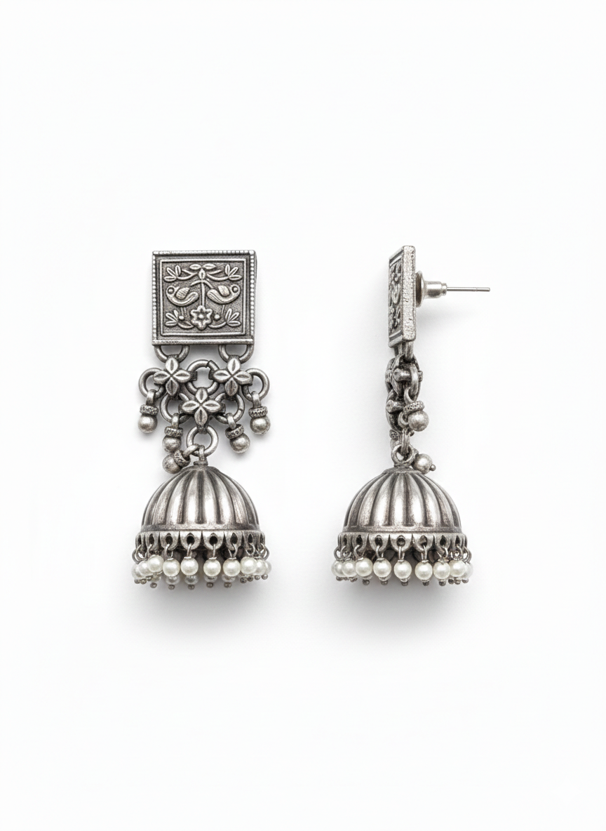 Metal Dangler Earrings-524