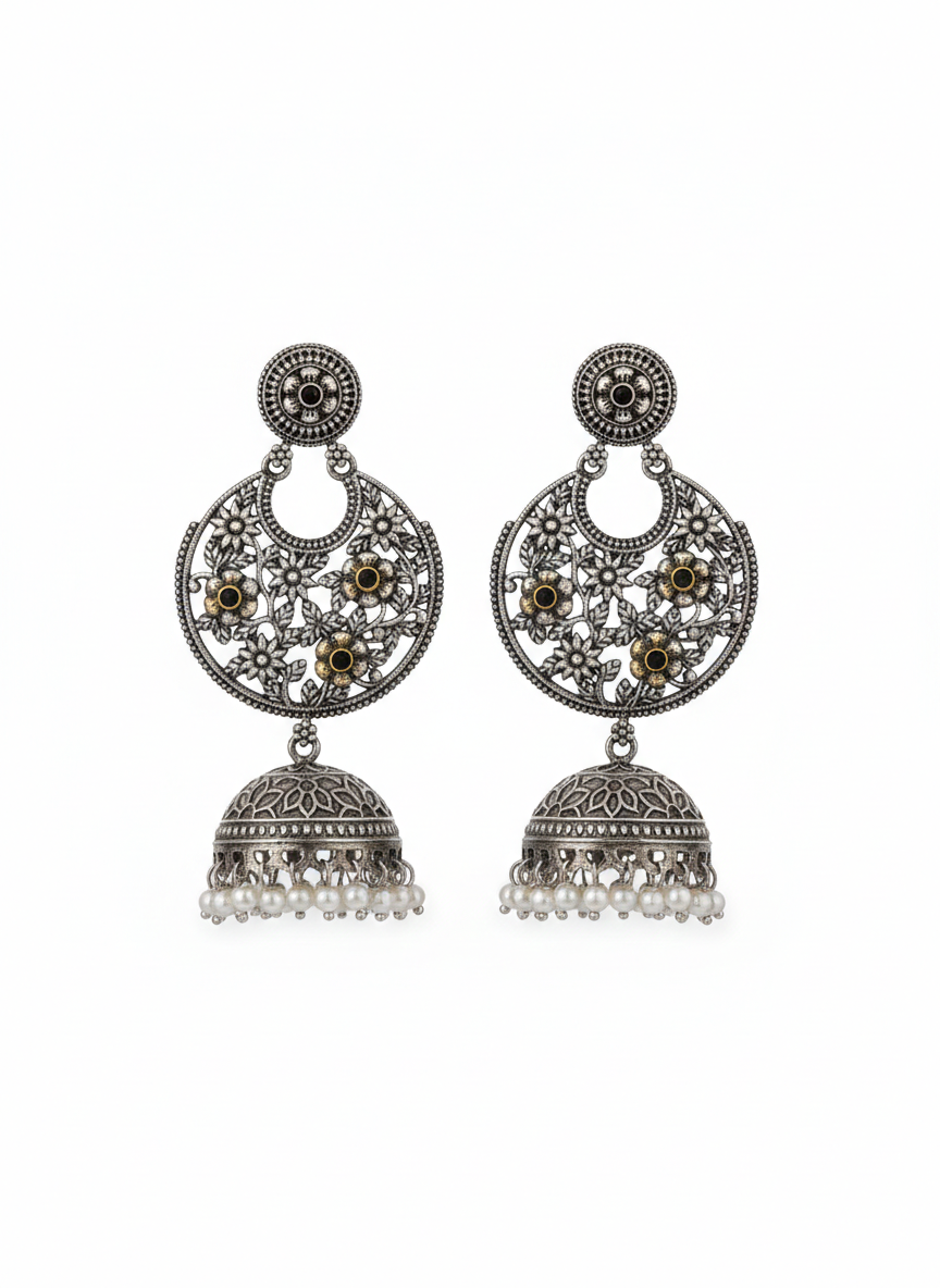 Metal Dangler Earrings-526