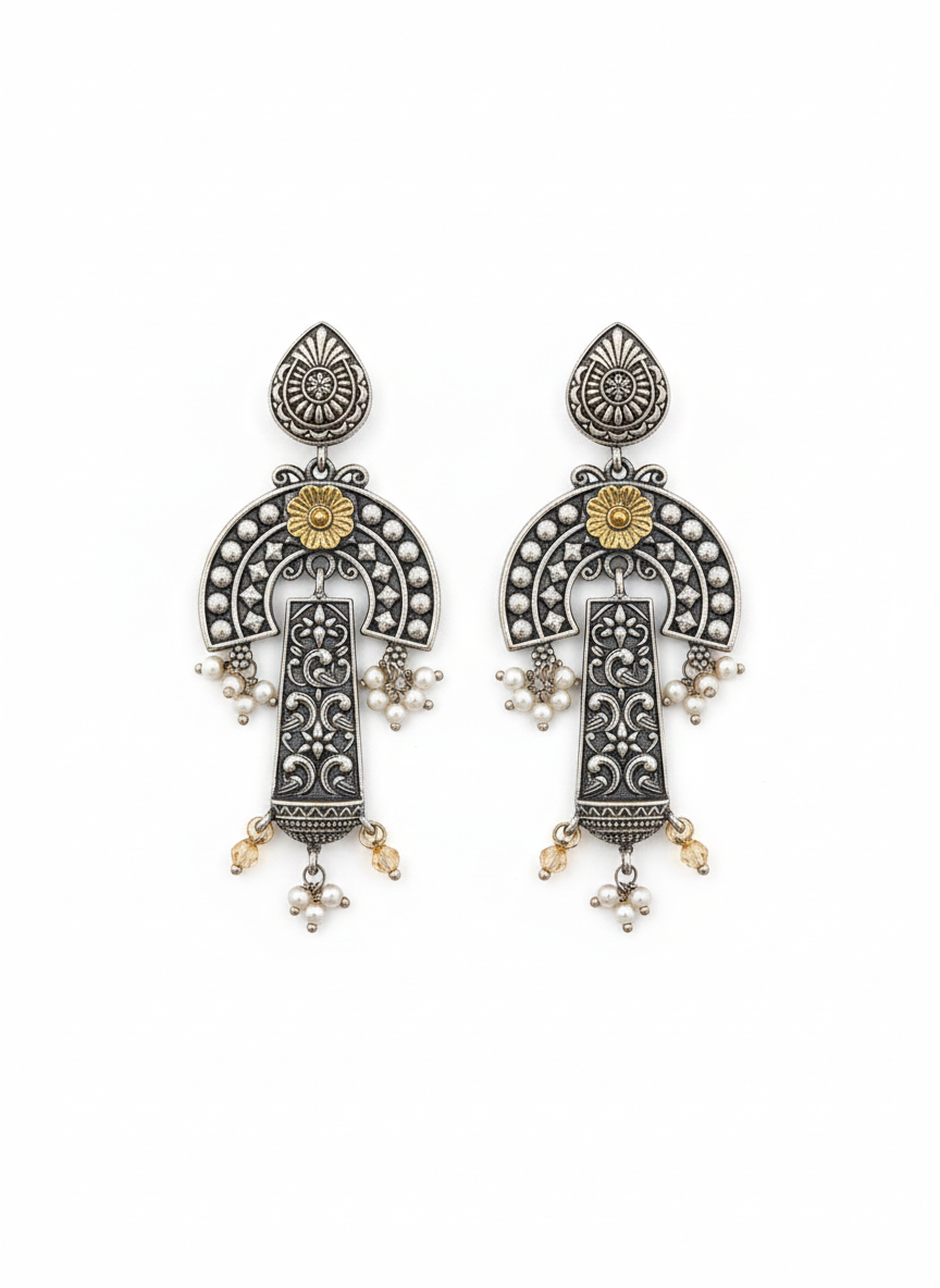 Metal Dangler Earrings-527