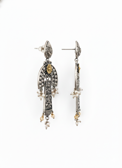 Metal Dangler Earrings-527