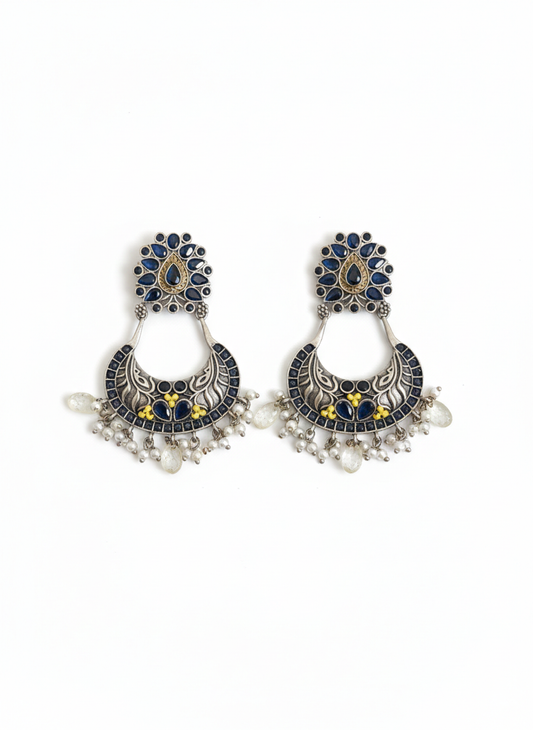 Metal Dangler Earrings-529