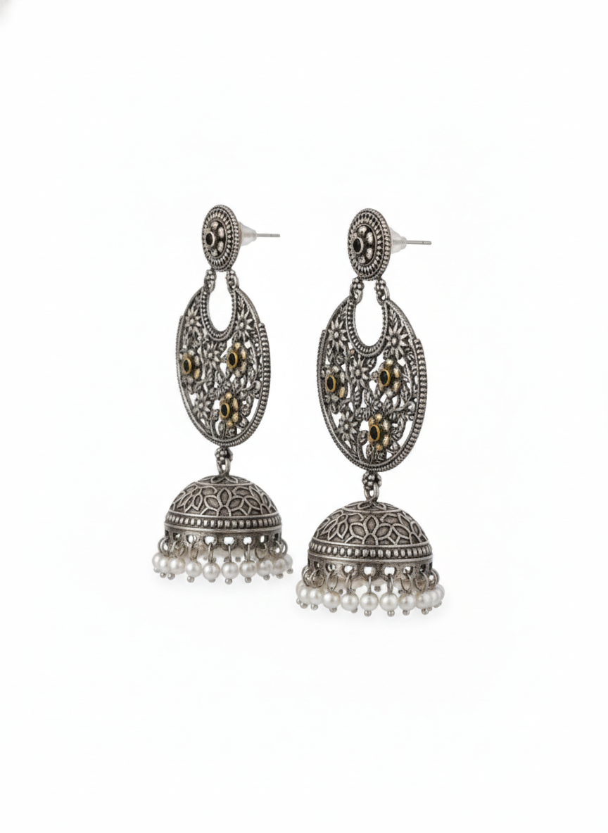 Metal Dangler Earrings-526