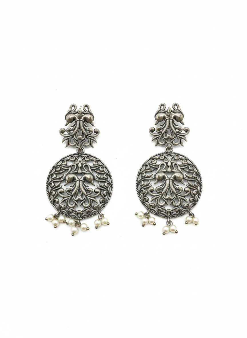 Metal Dangler Earrings-549