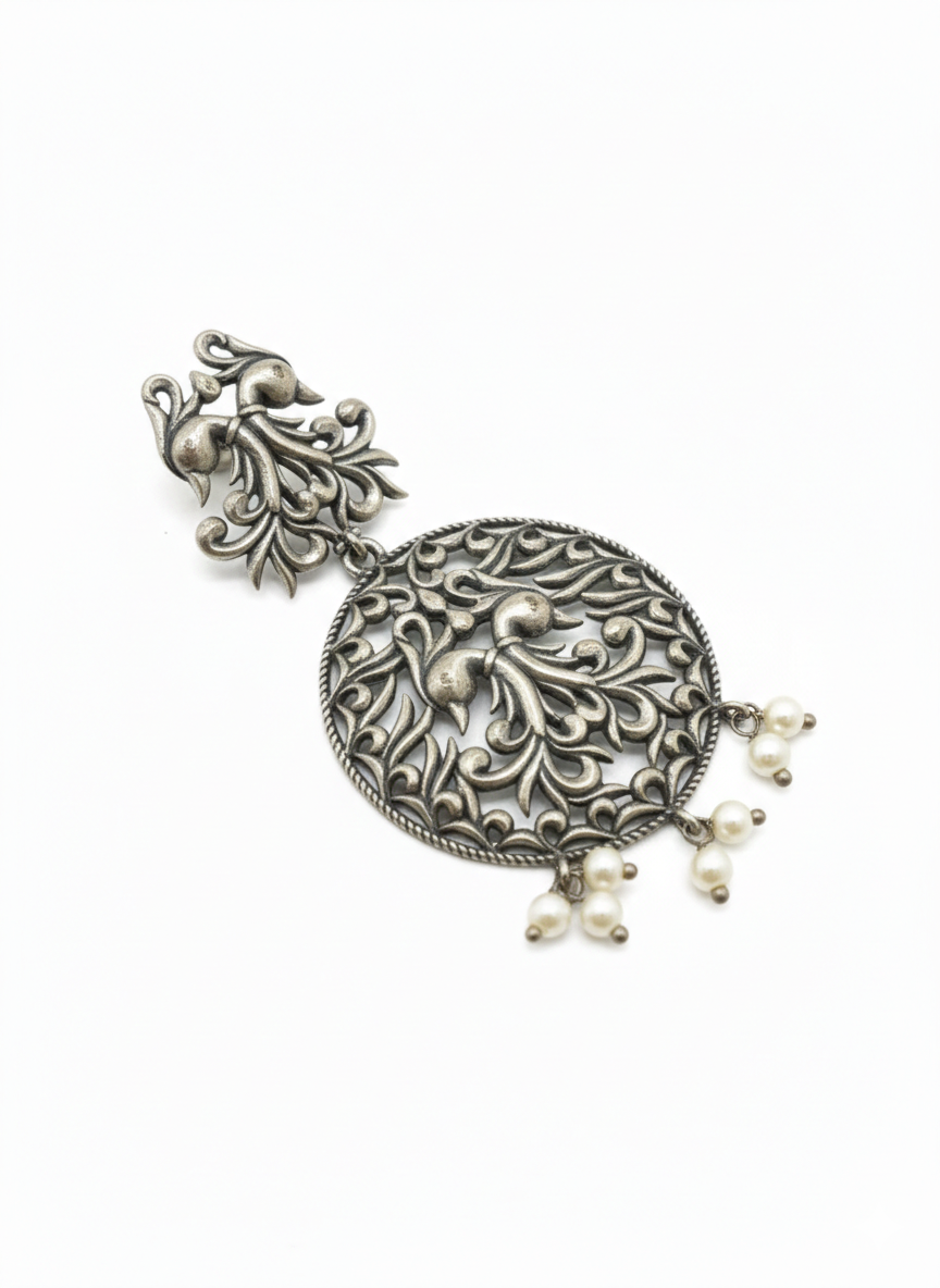 Metal Dangler Earrings-549