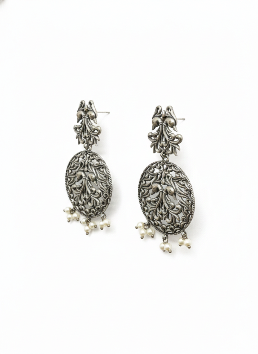 Metal Dangler Earrings-549