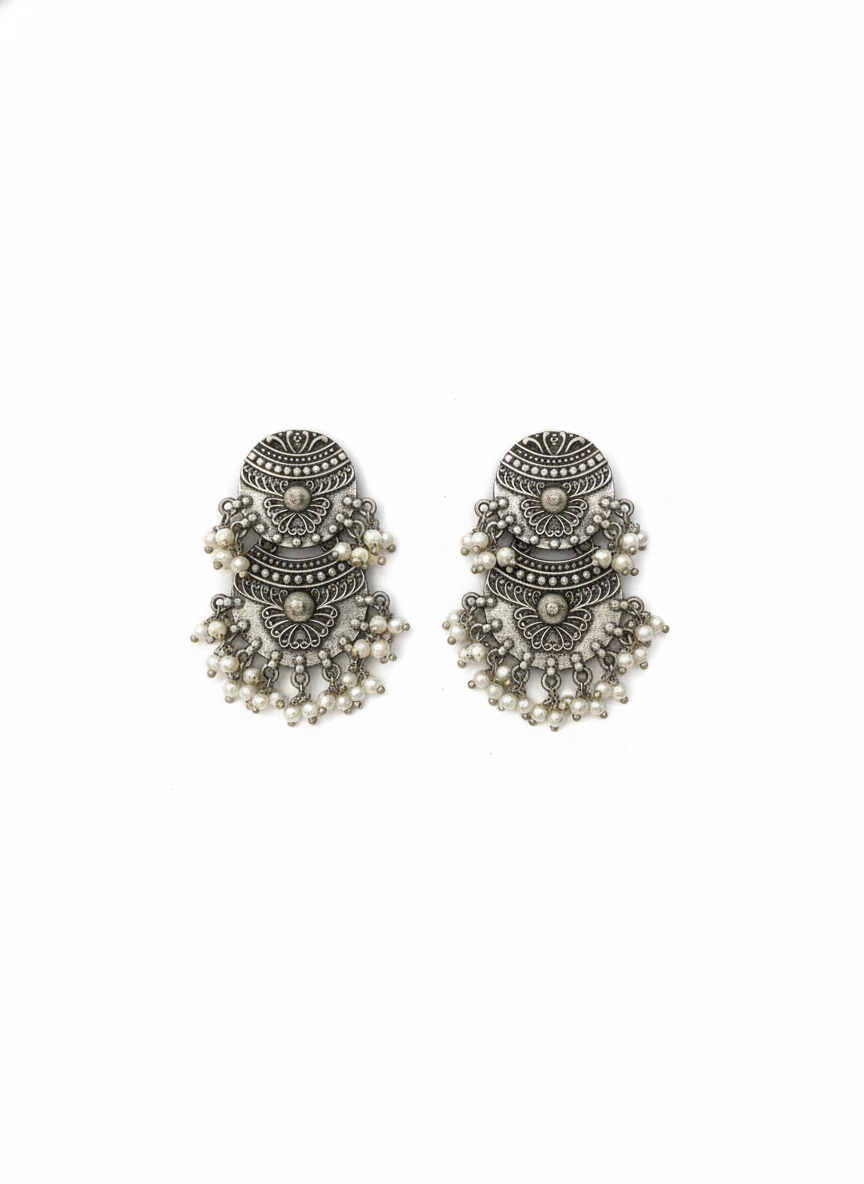 Metal Dangler Earrings-546