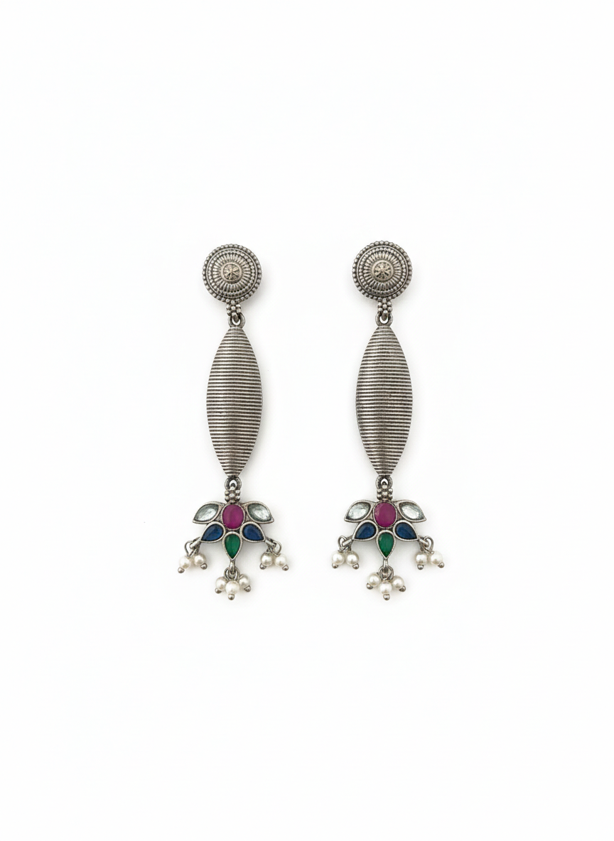 Metal Dangler Earrings-548