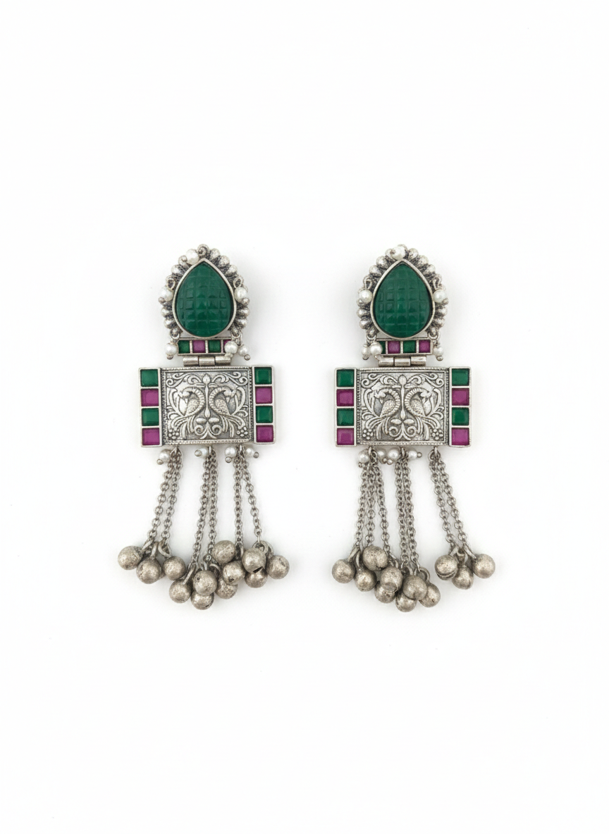 Metal Dangler Earrings-552