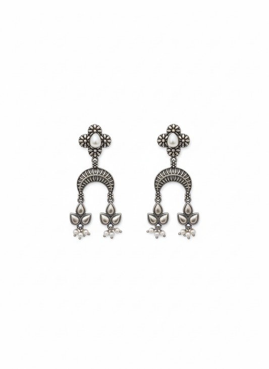 Metal Dangler Earrings-569
