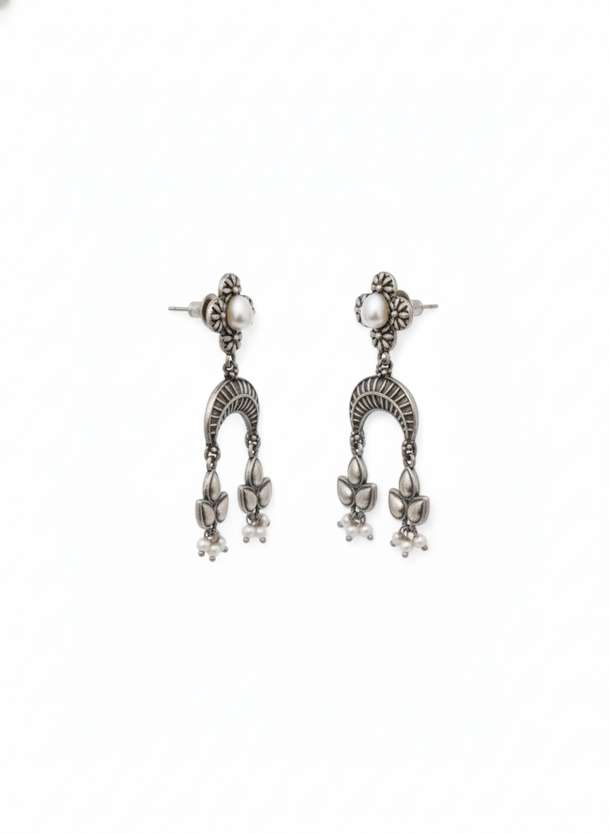 Metal Dangler Earrings-569