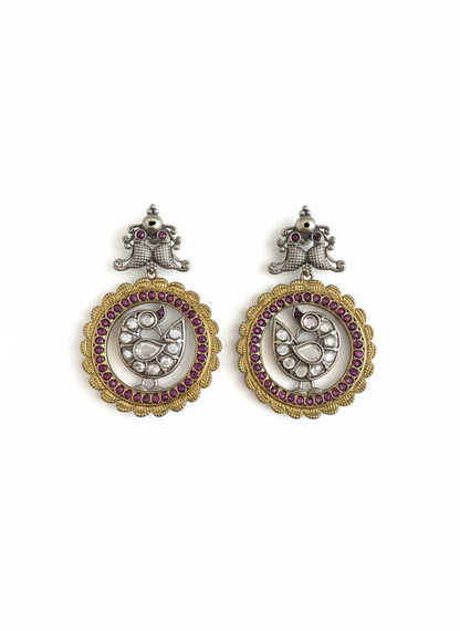 Metal Dangler Earrings-570