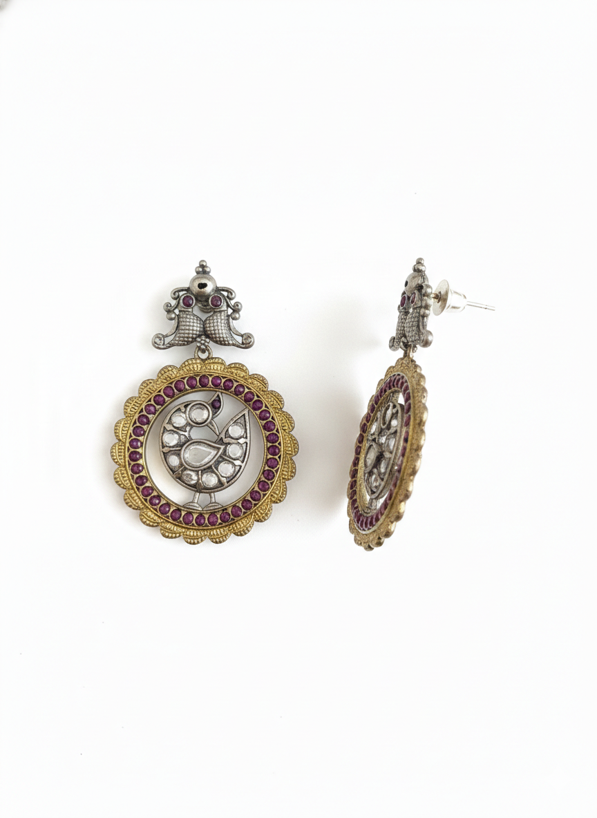 Metal Dangler Earrings-570