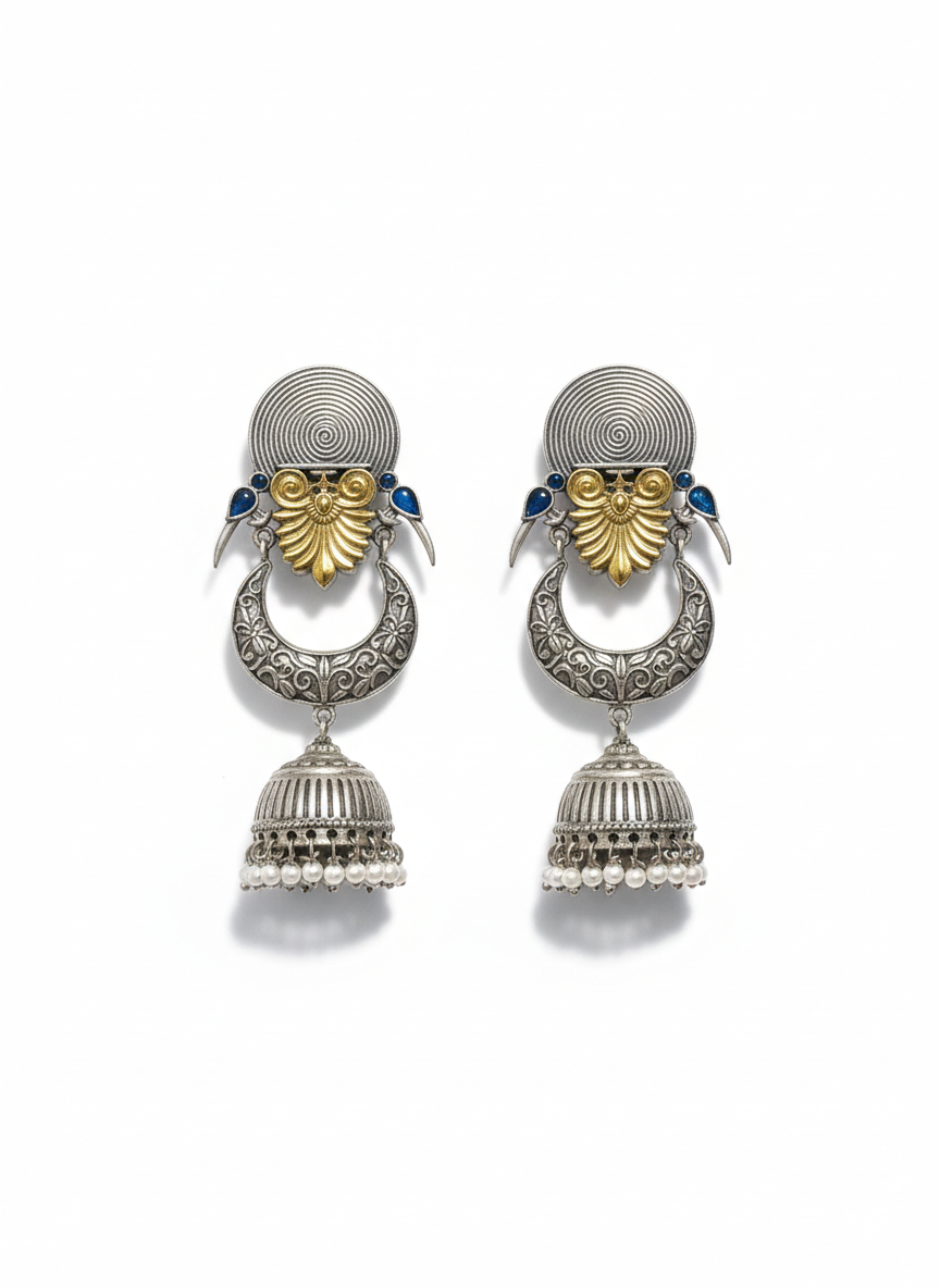 Metal Dangler Earrings-573