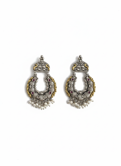 Metal Dangler Earrings-577