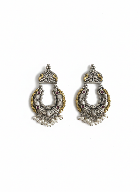 Metal Dangler Earrings-577