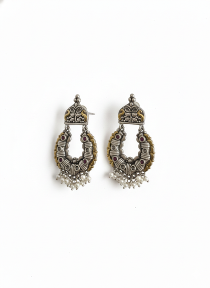 Metal Dangler Earrings-577