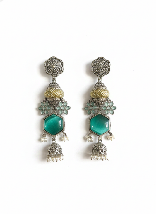 Metal Dangler Earrings-590