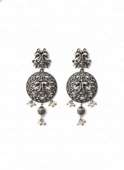 Metal Dangler Earrings-597