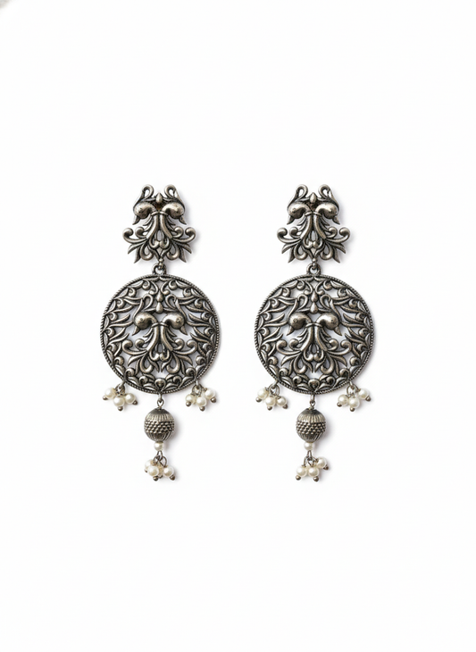 Metal Dangler Earrings-597