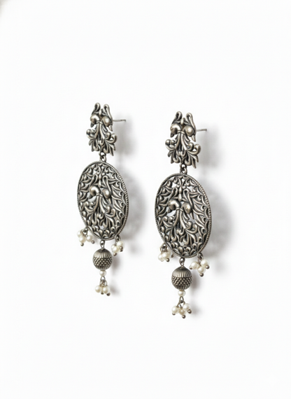 Metal Dangler Earrings-597