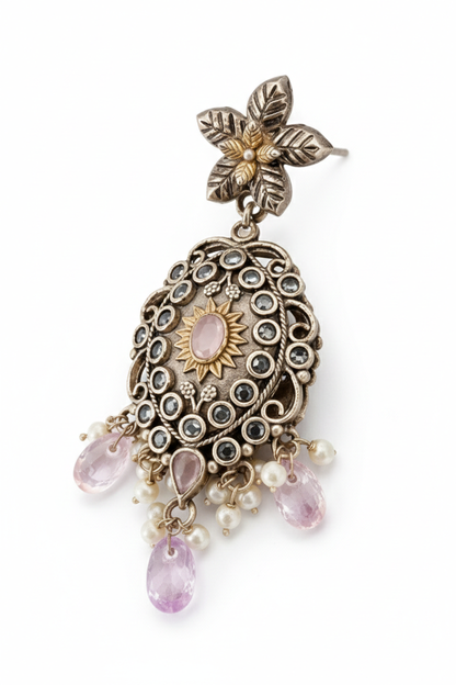 Metal Dangler Earrings-606